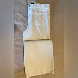 Ann Taylor White Corduroy Pant